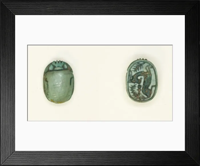 Framed Print : Scarab: Antelope with Foliage (sw. t-plant) Motif, Egypt Framed Print : Scarab: Antelope with Foliage (sw. t-plant) Motif, Egypt