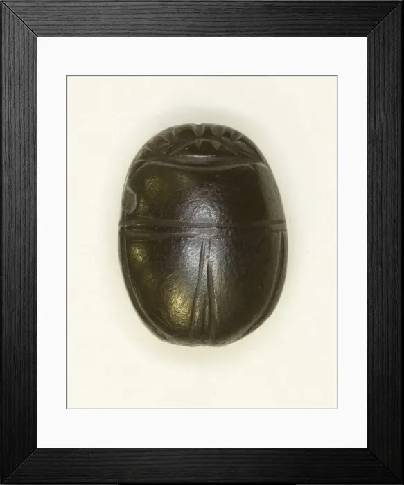 Framed Print : Scarab: Uninscribed, Egypt, Middle Kingdom-Late Period, Dynasties 12-26 Framed Print : Scarab: Uninscribed, Egypt, Middle Kingdom-Late Period, Dynasties 12-26