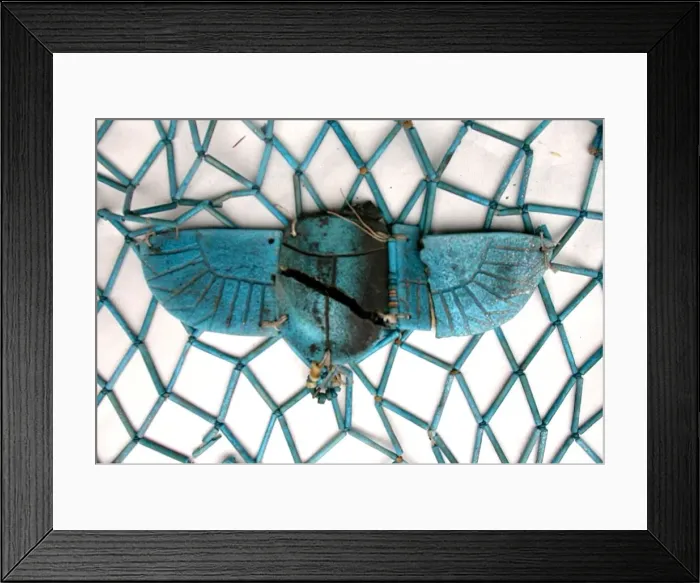 Framed Print : Winged Scarab Amulet, Egypt, Third Intermediate Period, Dynasty 23-25 (818-656 BCE)
