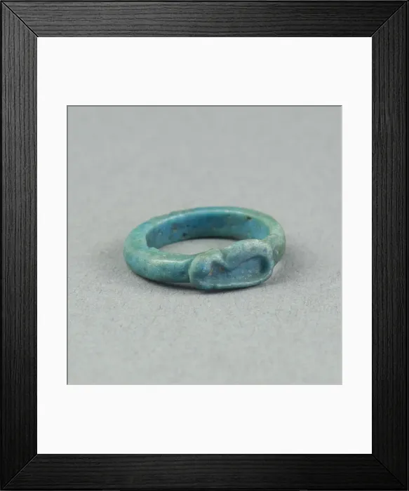 Framed Print : Ring: Figure of Serpent Uto (?), Egypt, New Kingdom, Dynasty 18 (about 1390 BCE) Framed Print : Ring: Figure of Serpent Uto (?), Egypt, New Kingdom, Dynasty 18 (about 1390 BCE)