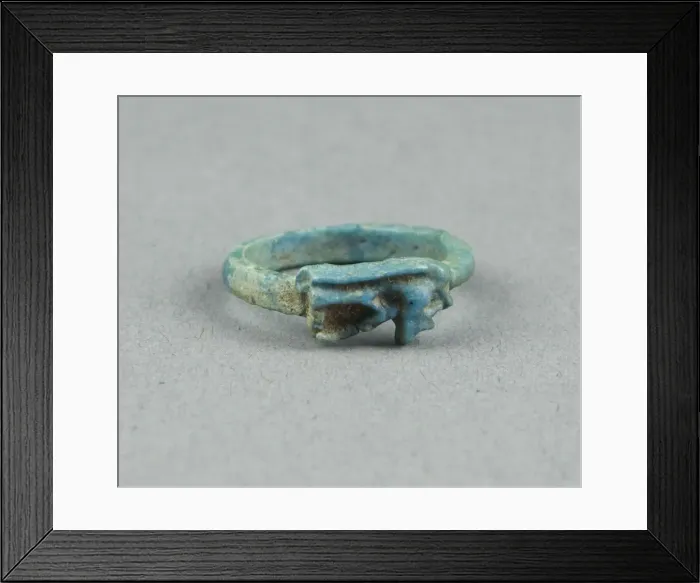 Framed Print : Eye of Horus (Wedjat) Finger Ring, Egypt, New Kingdom, late Dynasty 18 (about 1325 BCE) Framed Print : Eye of Horus (Wedjat) Finger Ring, Egypt, New Kingdom, late Dynasty 18 (about 1325 BCE)