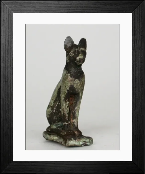 Framed Print : Statuette of a Cat, Egypt, Third Intermediate Period, Dynasty 21-25 (about 1069-664 BCE) Framed Print : Statuette of a Cat, Egypt, Third Intermediate Period, Dynasty 21-25 (about 1069-664 BCE)