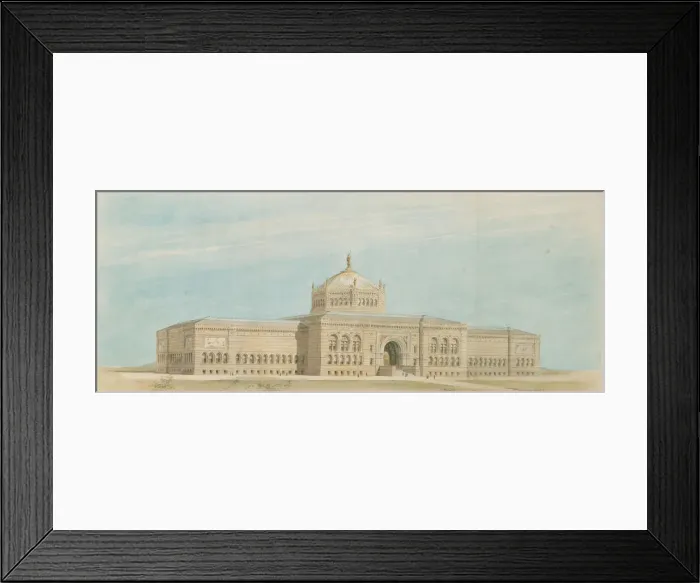 Framed Print : Worlds Columbian Exposition Fine Arts Museum, Chicago, Illinois, Perspective, c Framed Print : Worlds Columbian Exposition Fine Arts Museum, Chicago, Illinois, Perspective, c