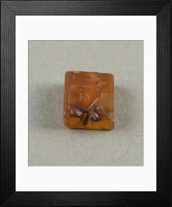 Framed Print : Plaque: Amun is in Luxor, Egypt, New Kingdom-Third Intermediate Period ( Framed Print : Plaque: Amun is in Luxor, Egypt, New Kingdom-Third Intermediate Period (