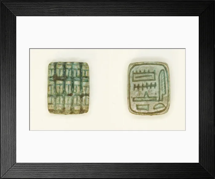 Framed Print : Plaque: 15 Scarabs / Amun is Satisfied, Egypt, Middle Kingdom Framed Print : Plaque: 15 Scarabs / Amun is Satisfied, Egypt, Middle Kingdom