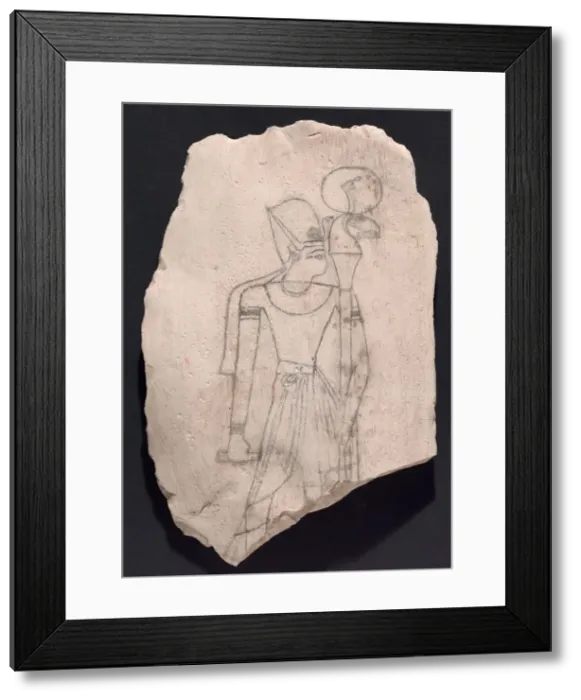 Framed Print : Sketch of a King, Egypt, New Kingdom, Dynasty 19-20 (about 1295-1069 BCE) Framed Print : Sketch of a King, Egypt, New Kingdom, Dynasty 19-20 (about 1295-1069 BCE)