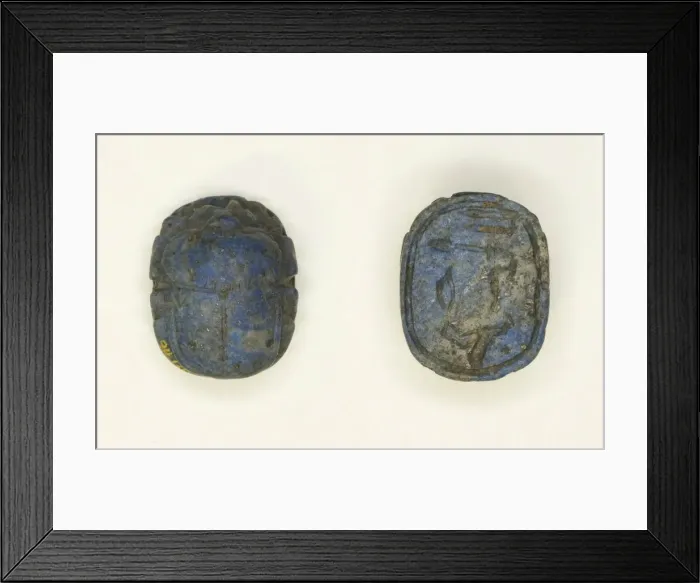 Framed Print : Scarab with Hieroglyphs, Egypt, Third Intermediate Period-Late Period Framed Print : Scarab with Hieroglyphs, Egypt, Third Intermediate Period-Late Period