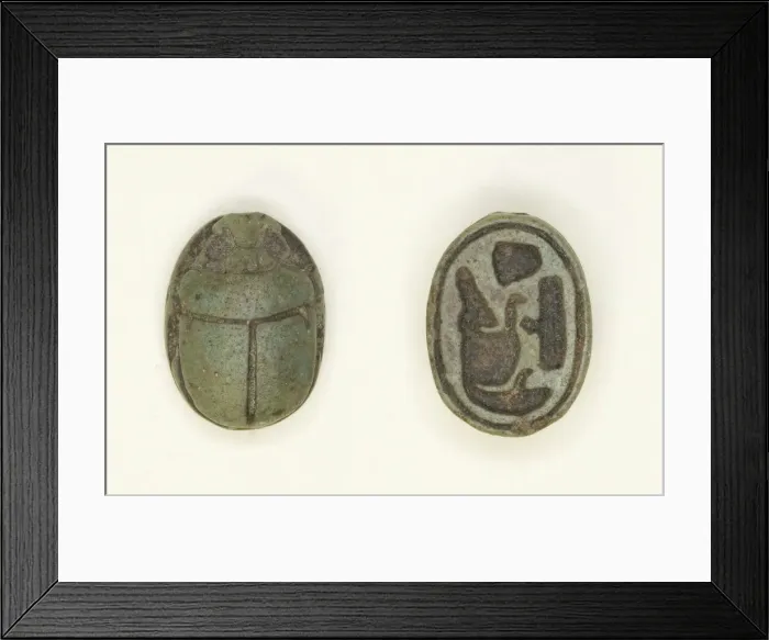 Framed Print : Scarab: Sobekhotep, Egypt, New Kingdom, Dynasty 18-20 (about 1550-1069 BCE) Framed Print : Scarab: Sobekhotep, Egypt, New Kingdom, Dynasty 18-20 (about 1550-1069 BCE)