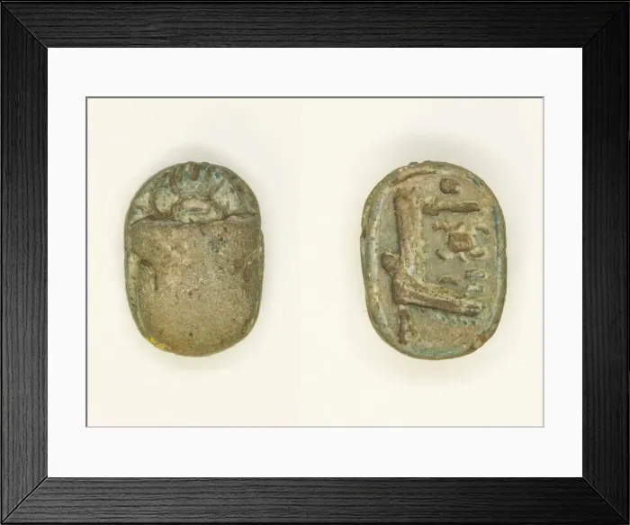Framed Print : Scarab: Aakheperura (Amenhotep II), Egypt, New Kingdom, Dynasty 18, Reign of Amenhotep II Framed Print : Scarab: Aakheperura (Amenhotep II), Egypt, New Kingdom, Dynasty 18, Reign of Amenhotep II