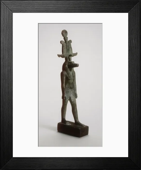 Framed Print : Statuette of Sobek, Egypt, Late Period, Dynasty 26-30 (664-332 BCE). Creator: Unknown Framed Print : Statuette of Sobek, Egypt, Late Period, Dynasty 26-30 (664-332 BCE). Creator: Unknown