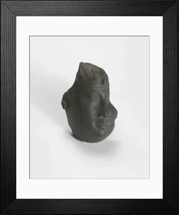 Framed Print : Fragment of a Head from a Statue of a King, Egypt, Late Period, Dynasty 30 (380-343 BCE) Framed Print : Fragment of a Head from a Statue of a King, Egypt, Late Period, Dynasty 30 (380-343 BCE)
