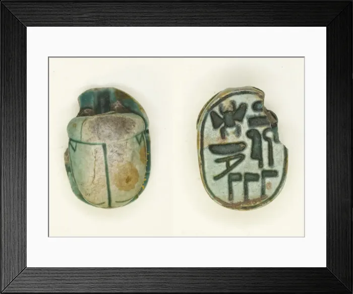 Framed Print : Scarab: Menkheperra (Thutmose III), Egypt, New Kingdom, Dynasty 18, Reign of Thutmose III Framed Print : Scarab: Menkheperra (Thutmose III), Egypt, New Kingdom, Dynasty 18, Reign of Thutmose III
