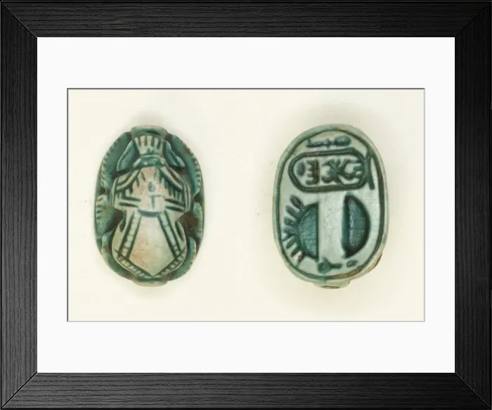 Framed Print : Scarab: Menkheperura (Thutmose IV), Egypt, New Kingdom, Dynasty 18, Reign of Thutmose IV
