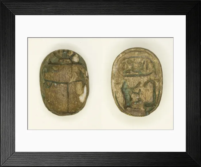Framed Print : Scarab: Nebmaatra (Amenhotep III), Egypt, New Kingdom, Dynasty 18 Framed Print : Scarab: Nebmaatra (Amenhotep III), Egypt, New Kingdom, Dynasty 18