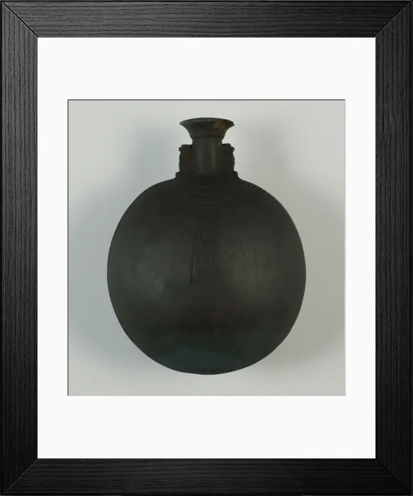 Framed Print : New Years Vessel (Pilgrim Bottle), Egypt, Late Period, Dynasty 26 (664-525 BCE) Framed Print : New Years Vessel (Pilgrim Bottle), Egypt, Late Period, Dynasty 26 (664-525 BCE)