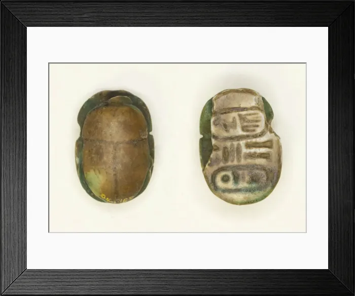Framed Print : Scarab: Menkheperra (Thutmose III), Egypt, Third Intermediate Period Framed Print : Scarab: Menkheperra (Thutmose III), Egypt, Third Intermediate Period
