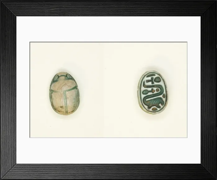 Framed Print : Scarab: Long-Necked Creature, Egypt, Middle Kingdom-Second Intermediate Period, Dynasties Framed Print : Scarab: Long-Necked Creature, Egypt, Middle Kingdom-Second Intermediate Period, Dynasties