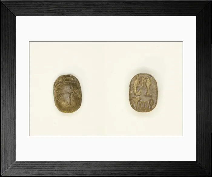 Framed Print : Scarab: Ma at with Hieroglyphs, Egypt, New Kingdom-Late Period Framed Print : Scarab: Ma at with Hieroglyphs, Egypt, New Kingdom-Late Period