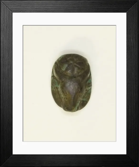 Framed Print : Scaraboid: Cow Head with Rosette, Egypt, New Kingdom, Dynasties 18-20 Framed Print : Scaraboid: Cow Head with Rosette, Egypt, New Kingdom, Dynasties 18-20