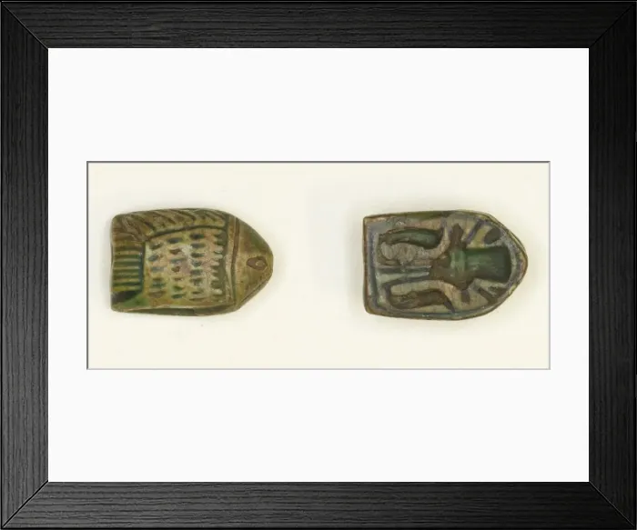 Framed Print : Scaraboid: Fish, Egypt, New Kingdom, Dynasty 18 (about 1550-1295 BCE). Creator: Unknown Framed Print : Scaraboid: Fish, Egypt, New Kingdom, Dynasty 18 (about 1550-1295 BCE). Creator: Unknown