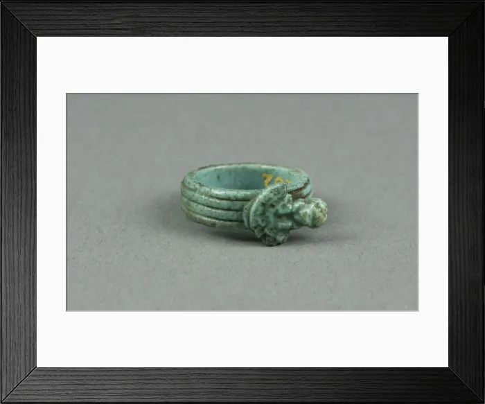 Framed Print : Ring: Aegis of Sekhmet / Bastet, Egypt, New Kingdom-Third Intermediate Period Framed Print : Ring: Aegis of Sekhmet / Bastet, Egypt, New Kingdom-Third Intermediate Period