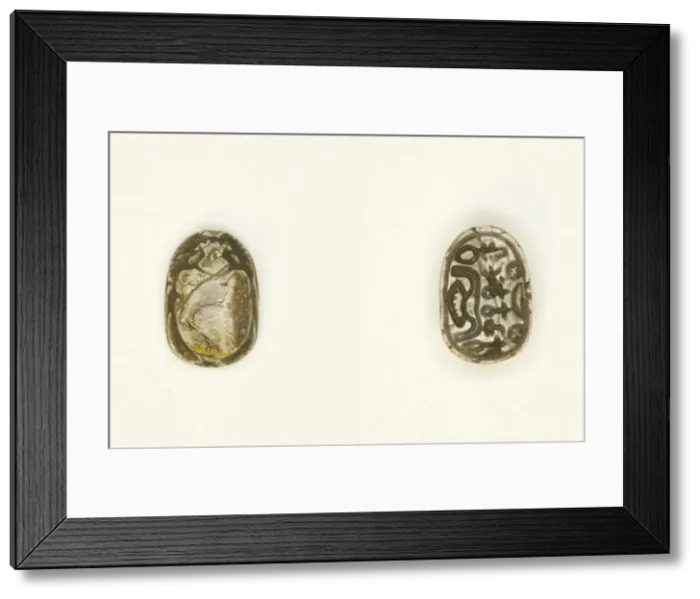 Framed Print : Scarab: Hieroglyphs, Egypt, Second Intermediate Period, Dynasty 15 (about 1650-1550 BCE) Framed Print : Scarab: Hieroglyphs, Egypt, Second Intermediate Period, Dynasty 15 (about 1650-1550 BCE)