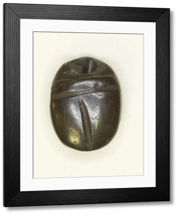 Framed Print : Scarab: Uninscribed, Egypt, Middle Kingdom-Late Period, Dynasties 12-26 Framed Print : Scarab: Uninscribed, Egypt, Middle Kingdom-Late Period, Dynasties 12-26