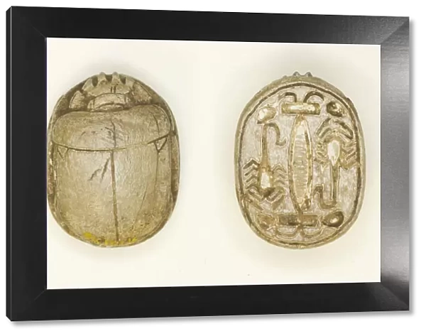 Scarab: Scorpion Motifs, Egypt, New Kingdom, Dynasties 18-19 (about 1550-1186 BCE)