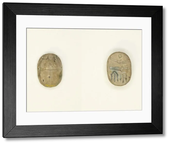 Framed Print : Scarab: Wish Formula, Egypt, Third Intermediate Period, Dynasties 21-25