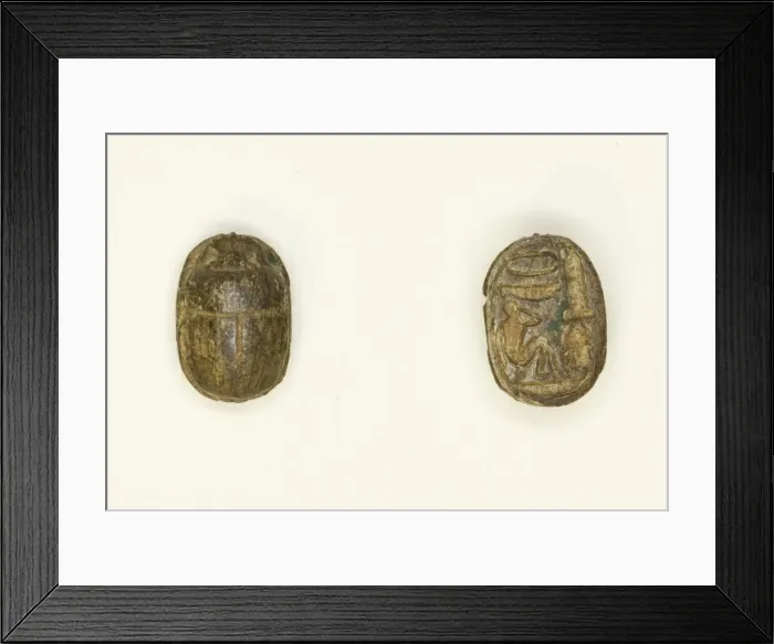 Framed Print : Scarab: Wish Formula, Egypt, New Kingdom-Late Period, Dynasties 19-26 (about 1295-525 BCE Framed Print : Scarab: Wish Formula, Egypt, New Kingdom-Late Period, Dynasties 19-26 (about 1295-525 BCE