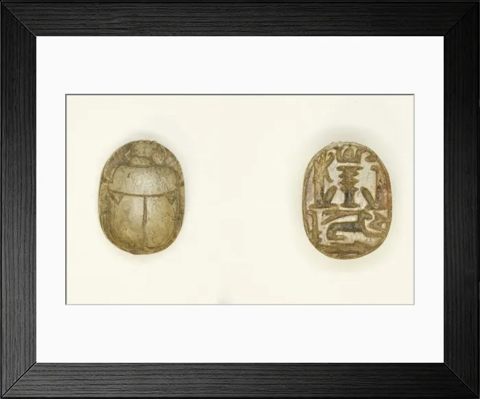 Framed Print : Scarab: Gods and Hieroglyphs, Egypt, New Kingdom-Late Period Framed Print : Scarab: Gods and Hieroglyphs, Egypt, New Kingdom-Late Period