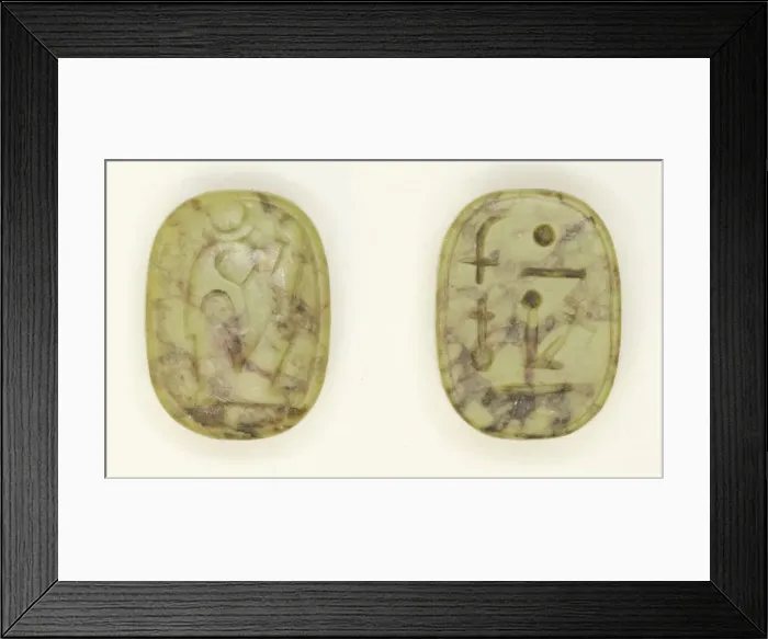 Framed Print : Plaque with Representation of God Khonsu, Egypt, New Kingdom-Third Intermediate Period ( Framed Print : Plaque with Representation of God Khonsu, Egypt, New Kingdom-Third Intermediate Period (