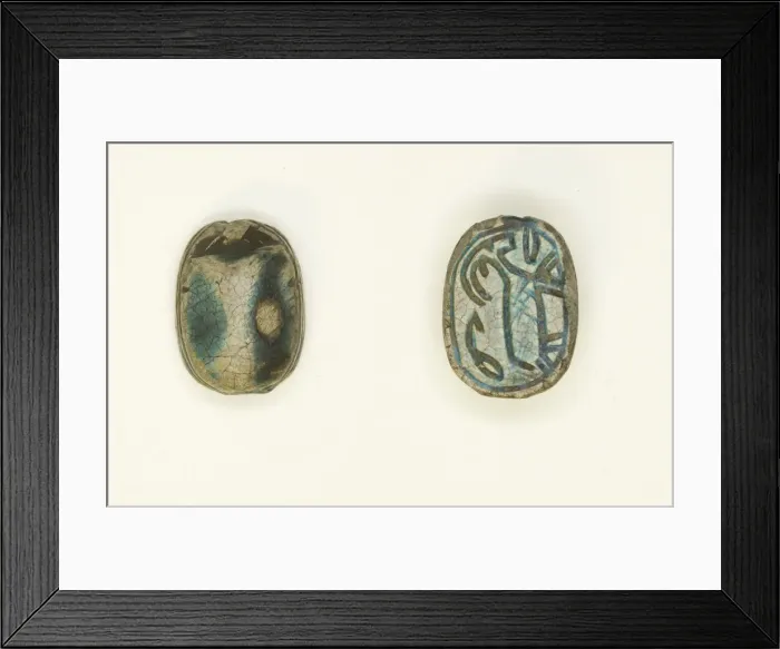 Framed Print : Scarab: Antelope with Foliage Motif, Egypt, Second Intermediate Period Framed Print : Scarab: Antelope with Foliage Motif, Egypt, Second Intermediate Period
