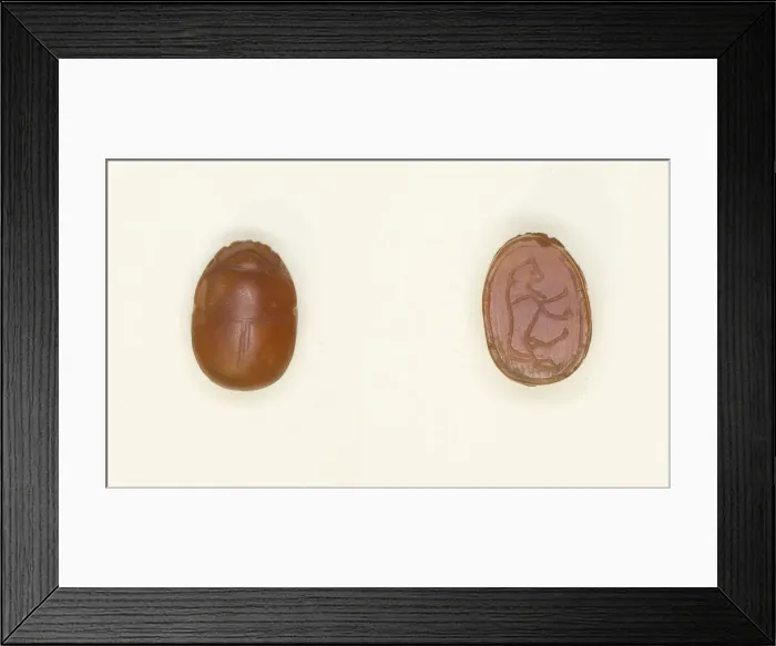 Framed Print : Scarab: Striding Lion Motif, Egypt, New Kingdom, Dynasties 18 (about 1550-1295 BCE) Framed Print : Scarab: Striding Lion Motif, Egypt, New Kingdom, Dynasties 18 (about 1550-1295 BCE)