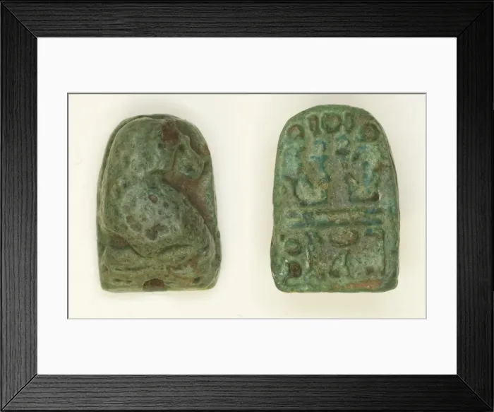 Framed Print : Scaraboid: Squatting Baboon, Egypt, New Kingdom, Dynasties 18-20 (about 1550-1069 BCE) Framed Print : Scaraboid: Squatting Baboon, Egypt, New Kingdom, Dynasties 18-20 (about 1550-1069 BCE)