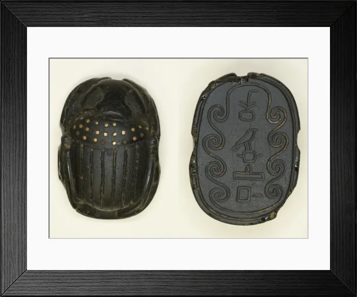 Framed Print : Scarab: Title and Personal Name (?), Egypt, Middle Kingdom Framed Print : Scarab: Title and Personal Name (?), Egypt, Middle Kingdom