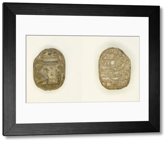 Framed Print : Scarab: Inscription, Egypt, Middle Kingdom (about 2055-1650 BCE). Creator: Unknown Framed Print : Scarab: Inscription, Egypt, Middle Kingdom (about 2055-1650 BCE). Creator: Unknown