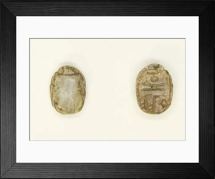 Framed Print : Scarab: Amun-Re, Egypt, New Kingdom-Late Period, Dynasties 18-26 (about 1550-525 BCE) Framed Print : Scarab: Amun-Re, Egypt, New Kingdom-Late Period, Dynasties 18-26 (about 1550-525 BCE)