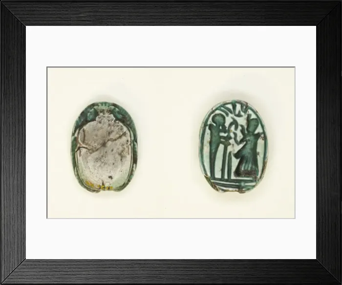 Framed Print : Scarab: The God Ptah with Name of Usermaatra Setepenra (Ramesses II), Egypt, New Kingdom Framed Print : Scarab: The God Ptah with Name of Usermaatra Setepenra (Ramesses II), Egypt, New Kingdom