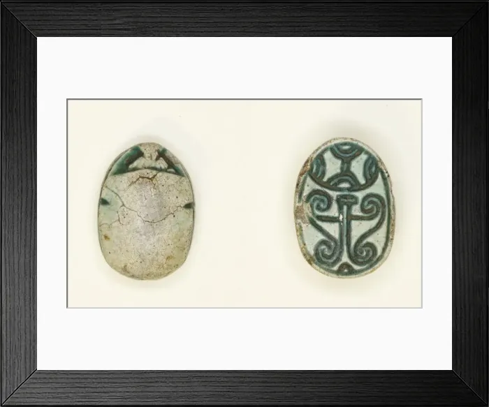 Framed Print : Scarab: Unlinked Scrolls and Spirals, Egypt, Second Intermediate Period Framed Print : Scarab: Unlinked Scrolls and Spirals, Egypt, Second Intermediate Period