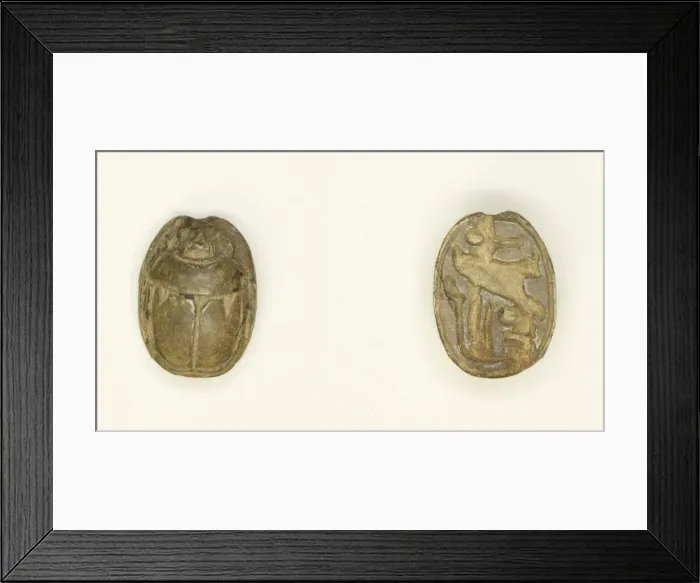 Framed Print : Scarab: Wish Formula, Egypt, New Kingdom-Late Period, Dynasties 19-26 (about 1295-525 BCE Framed Print : Scarab: Wish Formula, Egypt, New Kingdom-Late Period, Dynasties 19-26 (about 1295-525 BCE