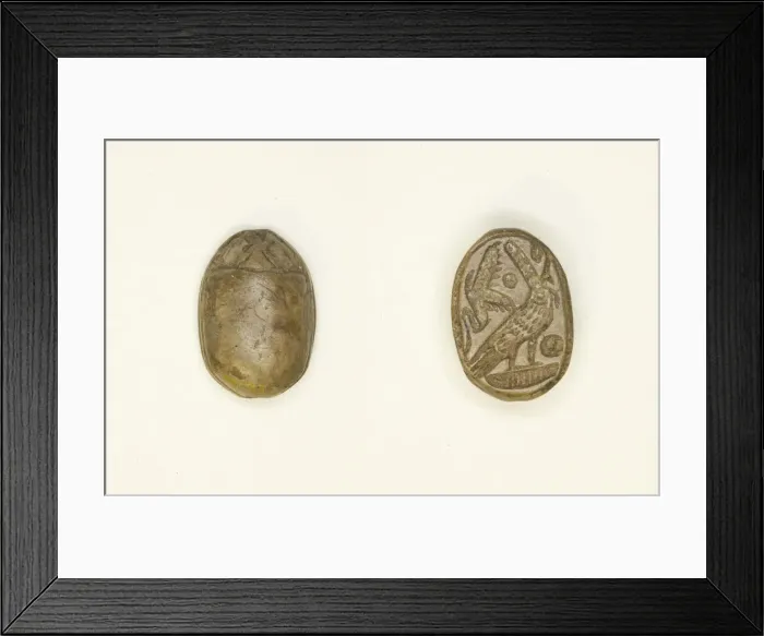 Framed Print : Scarab: Falcon Deity, Egypt, New Kingdom-Third Intermediate Period, Dynasties 19-21 Framed Print : Scarab: Falcon Deity, Egypt, New Kingdom-Third Intermediate Period, Dynasties 19-21