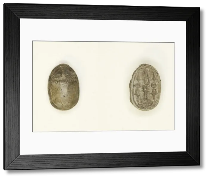 Framed Print : Scarab: Hieroglyphs (swt, nfr, Dd, anx, nb), Egypt, Middle Kingdom-Second Intermediate Framed Print : Scarab: Hieroglyphs (swt, nfr, Dd, anx, nb), Egypt, Middle Kingdom-Second Intermediate