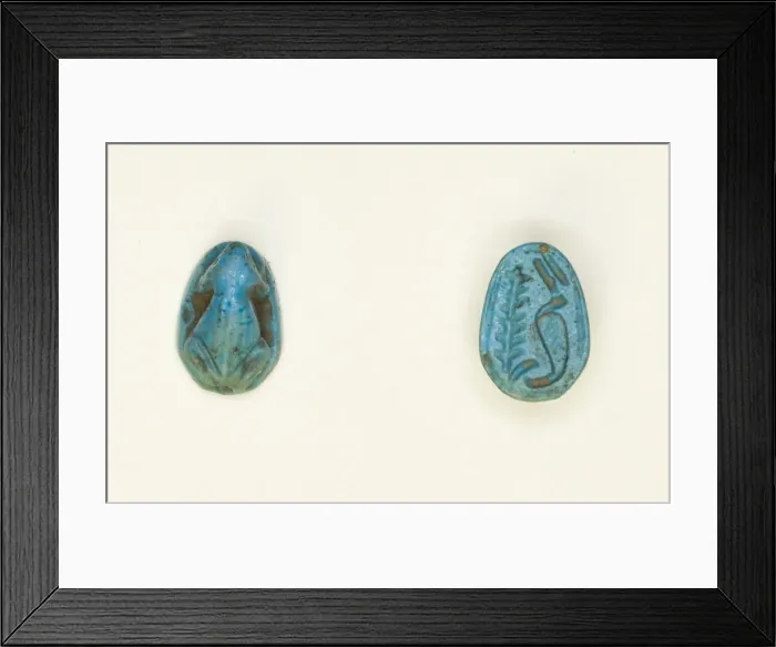 Framed Print : Scaraboid: Frog, Egypt, New Kingdom, Dynasties 18-20 (about 1550-1069 BCE) Framed Print : Scaraboid: Frog, Egypt, New Kingdom, Dynasties 18-20 (about 1550-1069 BCE)