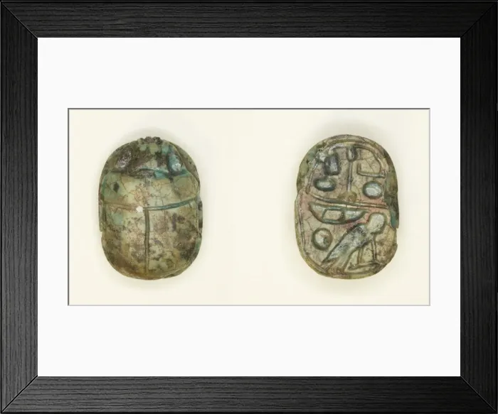 Framed Print : Scarab: Hieroglyphs, Egypt, New Kingdom-Late Period, Dynasties 18-26 (about 1550-525 BCE) Framed Print : Scarab: Hieroglyphs, Egypt, New Kingdom-Late Period, Dynasties 18-26 (about 1550-525 BCE)
