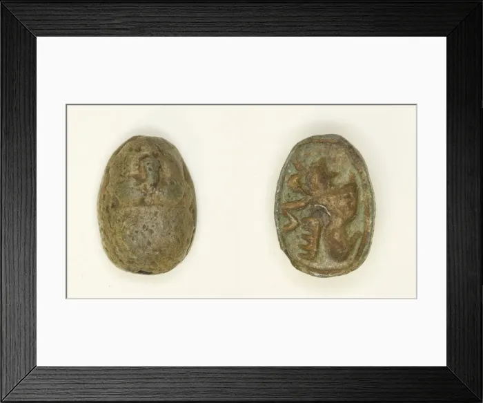 Framed Print : Scarab: Ram (Amun), Egypt, Second Intermediate Period-New Kingdom, Dynasties 17-18 Framed Print : Scarab: Ram (Amun), Egypt, Second Intermediate Period-New Kingdom, Dynasties 17-18