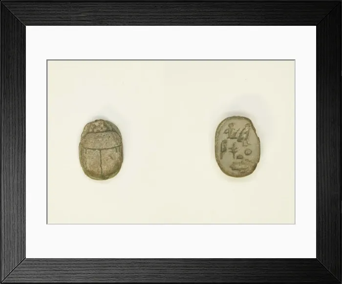 Framed Print : Scarab: Wish Formula, Egypt, New Kingdom-Late Period, Dynasties 18-26 (about 1550-525 BCE Framed Print : Scarab: Wish Formula, Egypt, New Kingdom-Late Period, Dynasties 18-26 (about 1550-525 BCE
