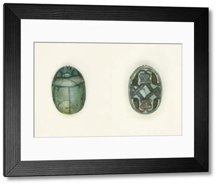 Framed Print : Scarab: Cobras Addorsed and Linked, Egypt, New Kingdom, Dynasty 18 (about 1550-1295 BCE) Framed Print : Scarab: Cobras Addorsed and Linked, Egypt, New Kingdom, Dynasty 18 (about 1550-1295 BCE)