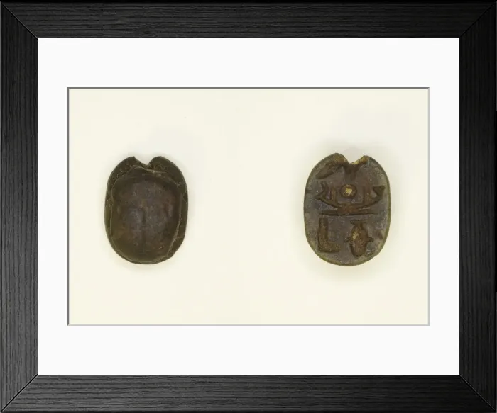 Framed Print : Scarab: Wish Formula, Egypt, New Kingdom-Late Period, Dynasties 18-26 (about 1550-525 BCE Framed Print : Scarab: Wish Formula, Egypt, New Kingdom-Late Period, Dynasties 18-26 (about 1550-525 BCE