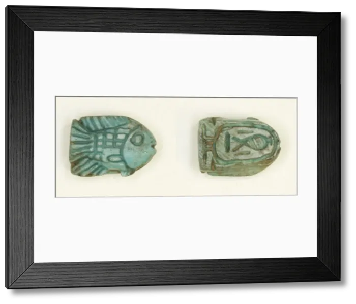 Framed Print : Scaraboid: Fish, Egypt, New Kingdom, Dynasties 18-19 (about 1550-1186 BCE) Framed Print : Scaraboid: Fish, Egypt, New Kingdom, Dynasties 18-19 (about 1550-1186 BCE)
